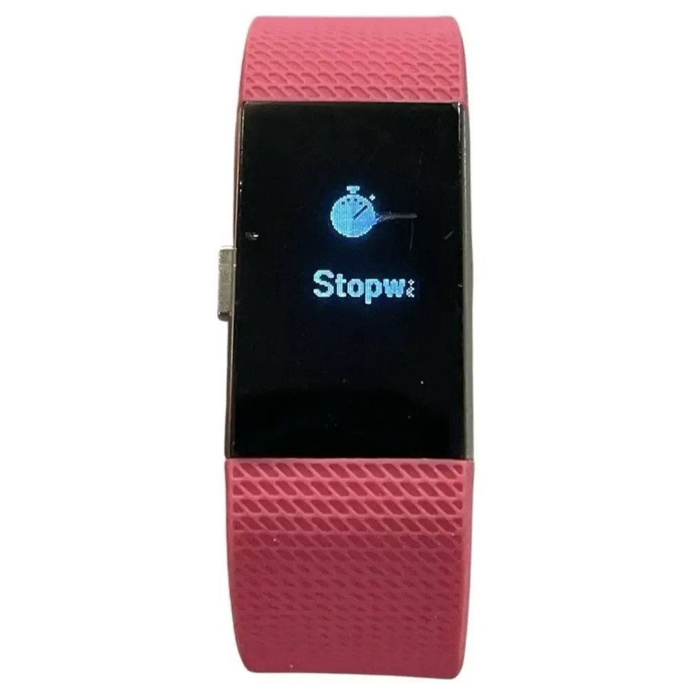 Fitbit Charge 2 Pink Band Size S Heart Rate Tracker w/ Box – Scratch on Screen